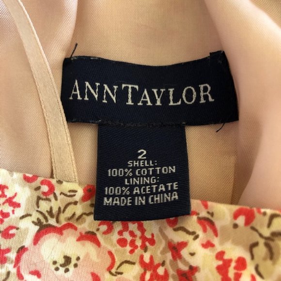 Ann Taylor Strapless Small Floral Print Dress - Picture 6 of 6
